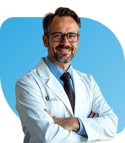 Sonríe el médico